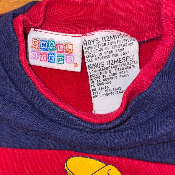 Vintage Wild West coy bow crew sweatshirt 12 months boys baby toddler shirt long - Picture 2 of 2